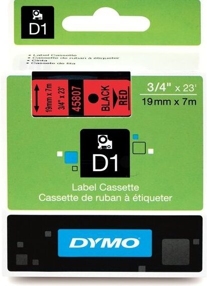 Dymo Original Dymo Labelmanager PC Etiketten (S0720870 / 45807) multicolor 19mm x 7m - ersetzt Labels S0720870 / 45807 für Dymo LabelmanagerPC