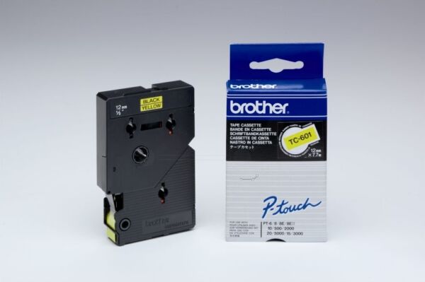 Brother Original Brother P-Touch 500 Farbband (TC-601) multicolor 12mm x 7,7m - ersetzt Schriftband TC601 für Brother P-Touch500