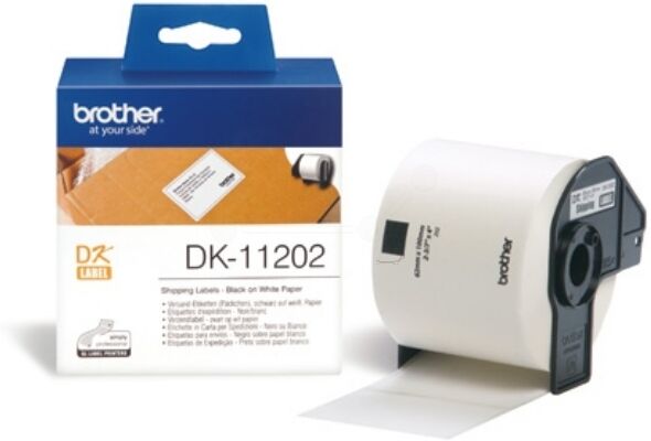 Brother Original Brother P-Touch QL 580 N Etiketten (DK-11202) 62mm x 100mm, Inhalt: 300 - ersetzt Labels DK11202 für Brother P-Touch QL 580N