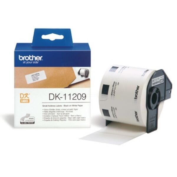 Brother Original Brother P-Touch QL 1110 Etiketten (DK-11209) 29mm x 62mm, Inhalt: 800 - ersetzt Labels DK11209 für Brother P-Touch QL1110