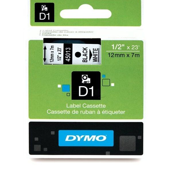 Dymo Original Dymo Labelmanager 400 Etiketten (S0720530 / 45013) multicolor 12mm x 7m - ersetzt Labels S0720530 / 45013 für Dymo Labelmanager400