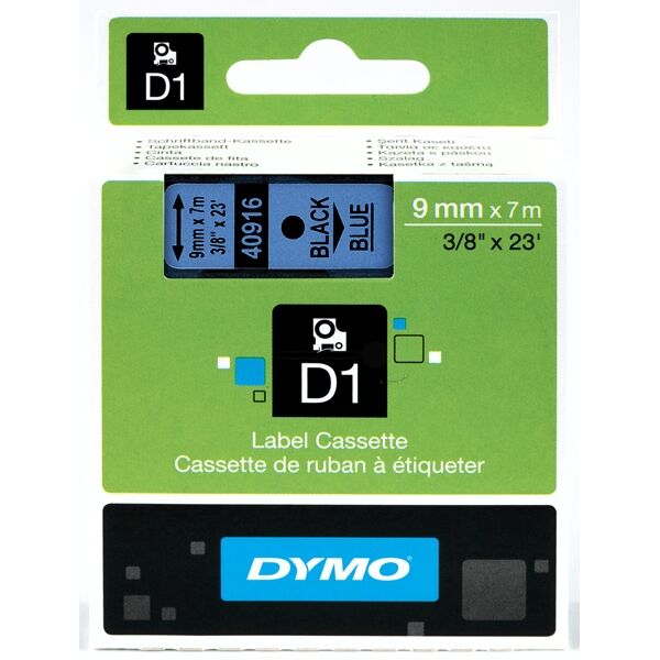 Dymo Original Dymo Labelmanager 450 D Etiketten (S0720710 / 40916) multicolor 9mm x 7m - ersetzt Labels S0720710 / 40916 für Dymo Labelmanager 450D