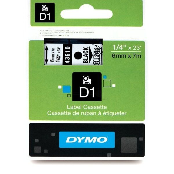 Dymo Original Dymo Labelmanager 210 D Etiketten (S0720770 / 43610) multicolor 6mm x 7m - ersetzt Labels S0720770 / 43610 für Dymo Labelmanager 210D