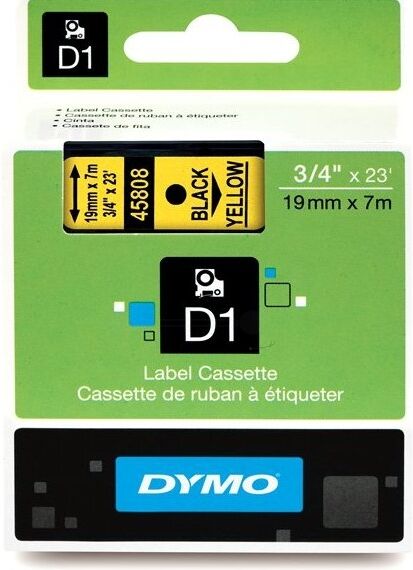 Dymo Original Dymo Labelmanager 360 D Etiketten (S0720880 / 45808) multicolor 19mm x 7m - ersetzt Labels S0720880 / 45808 für Dymo Labelmanager 360D