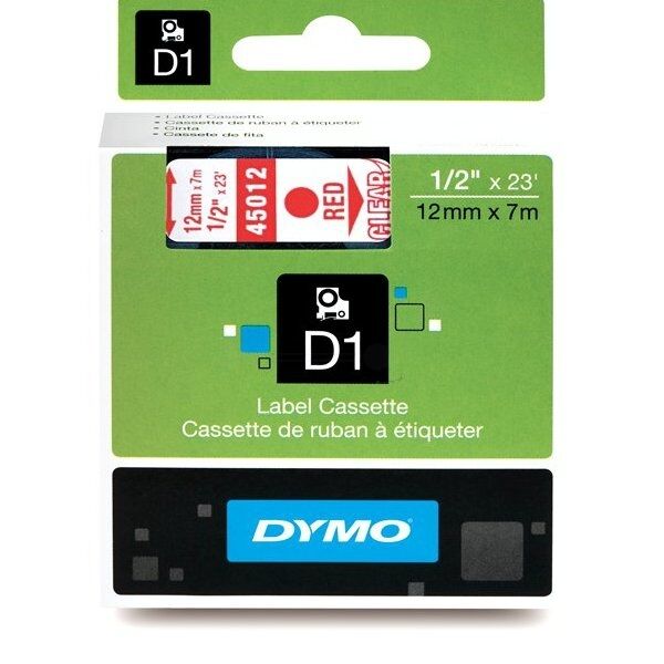 Dymo Original Dymo Labelmanager 210 D Etiketten (S0720520 / 45012) multicolor 12mm x 7m - ersetzt Labels S0720520 / 45012 für Dymo Labelmanager 210D