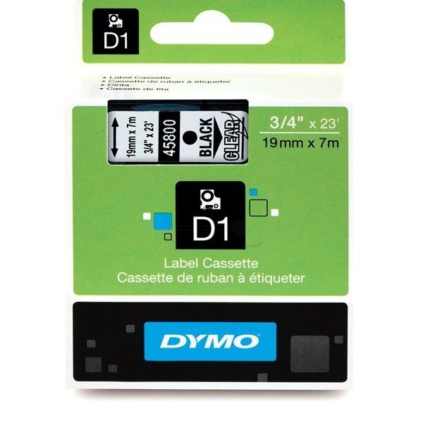 Dymo Original Dymo Labelmanager 450 Etiketten (S0720820 / 45800) multicolor 19mm x 7m - ersetzt Labels S0720820 / 45800 für Dymo Labelmanager450
