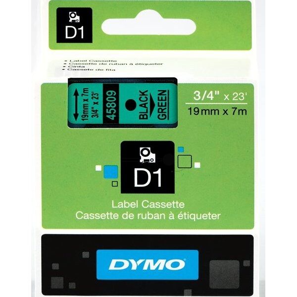 Dymo Original Dymo Labelmanager PC-2 Etiketten (S0720890 / 45809) multicolor 19mm x 7m - ersetzt Labels S0720890 / 45809 für Dymo Labelmanager PC2
