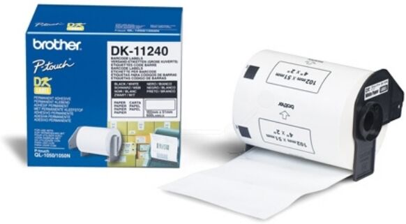 Brother Original Brother DK-11240 Etiketten weiß 102mm x 51mm, Inhalt: 600 - ersetzt Brother DK11240 Labels