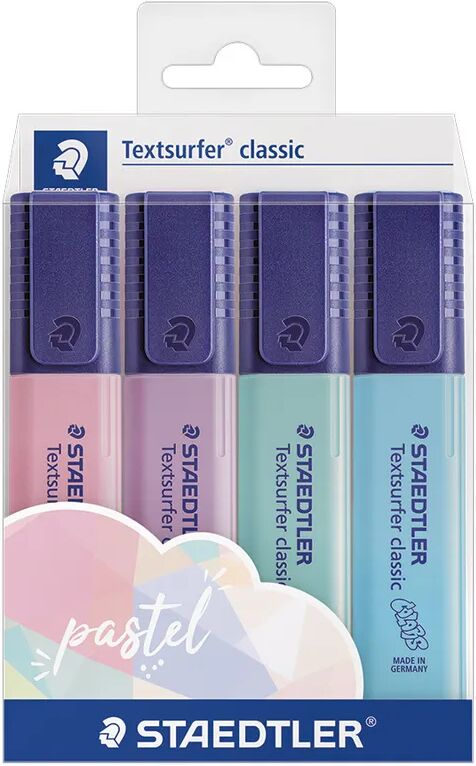 Staedtler 364 CWP4PA Textsurfer® classic PASTELL 4-teilig