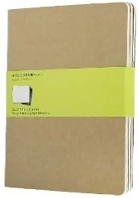 Moleskine Germany Moleskine Cahier XL, blanko, Kraft/Natur, 3er-Set