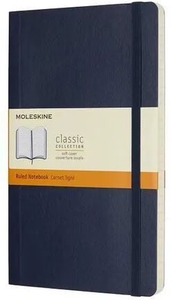 Moleskine Germany Moleskine Notizbuch Large/A5, Liniert, Soft Cover, Saphir