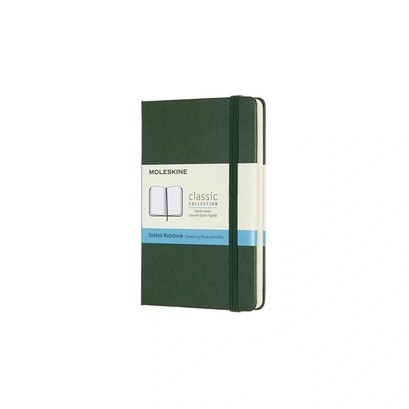 Moleskine Notizbuch, Pocket, A6, Punktraster, Hard Cover, Myrtengrün