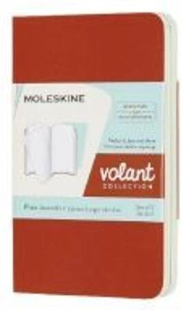 Moleskine Germany Moleskine Volant XS, 2er Set, Blanko, Soft Cover, Korallrot, Aquamarinblau