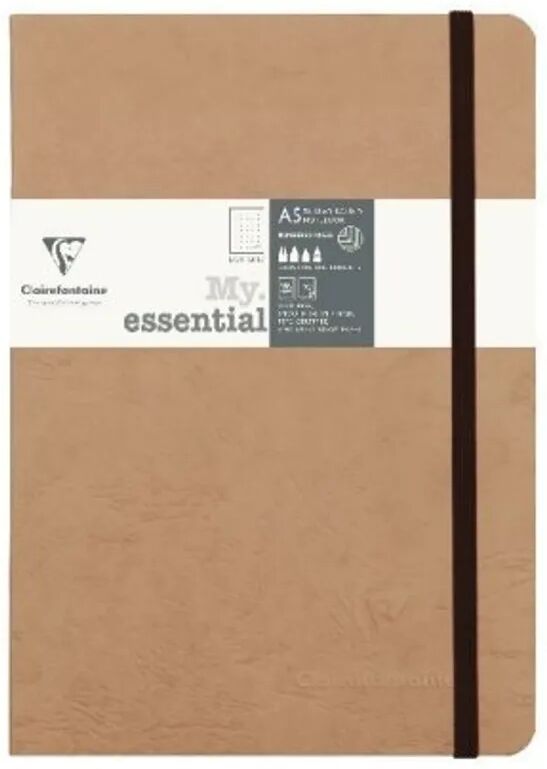 ExaClair Notizbuch Age Bag My.Essential A5 96 Blatt dot-linierteatur, Tabak