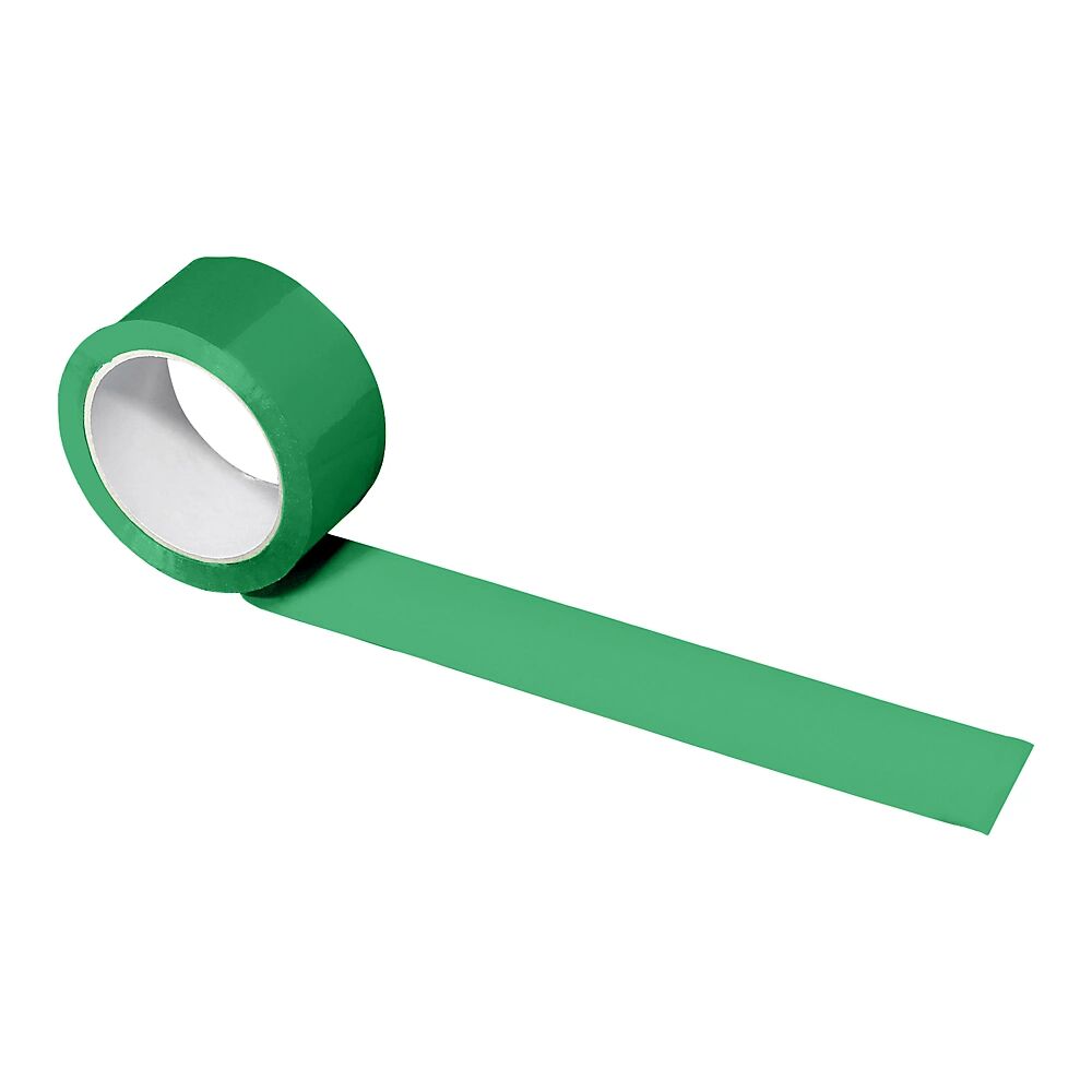 PP-Packband in verschiedenen Farben VE 36 Rollen, grün, Bandbreite 50 mm
