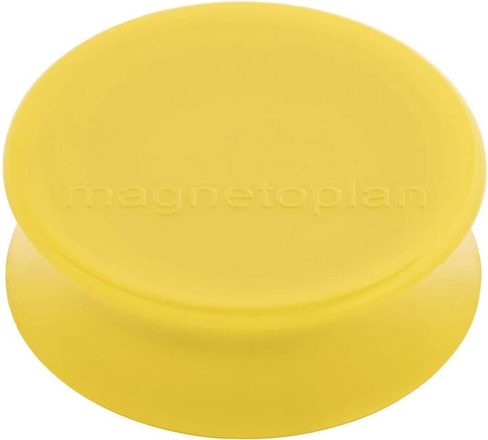 magnetoplan Ergo-Magnet Ø 34 mm, VE 50 Stk goldgelb