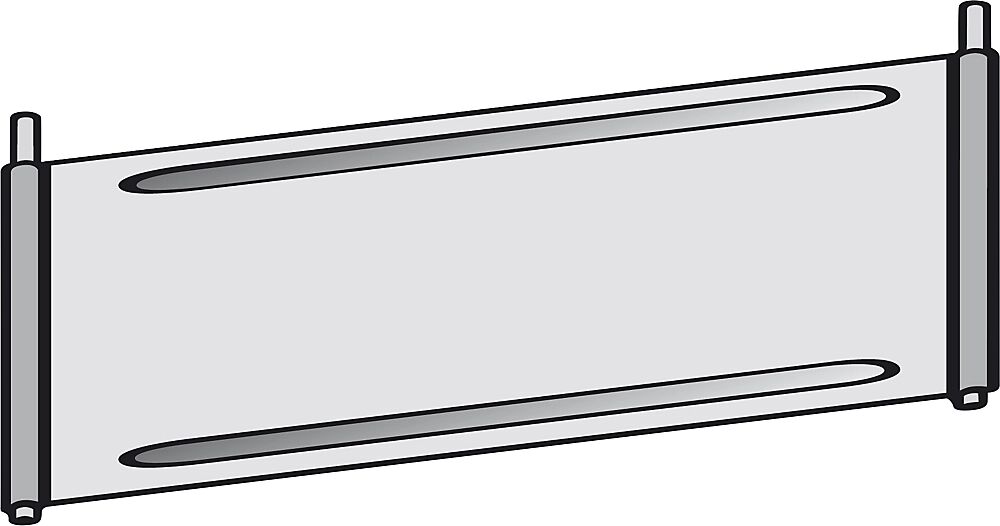 hofe Trennblech für Fächer-Regal verzinkt für Fachboden, BxT 1000 x 600 mm