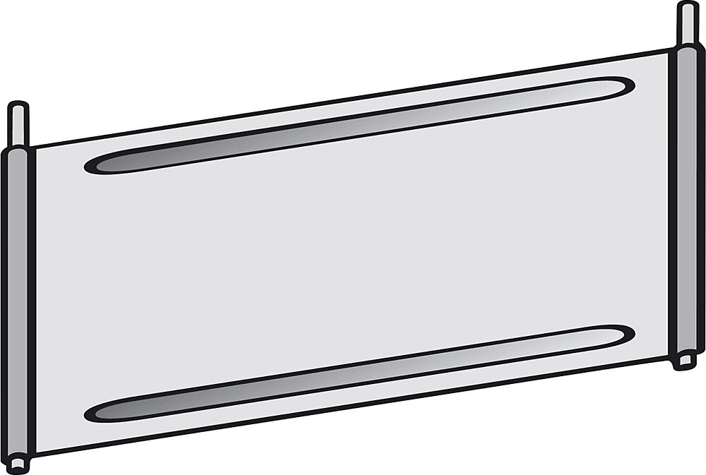 hofe Trennblech für Fächer-Regal verzinkt für Fachboden, BxT 1000 x 300 mm