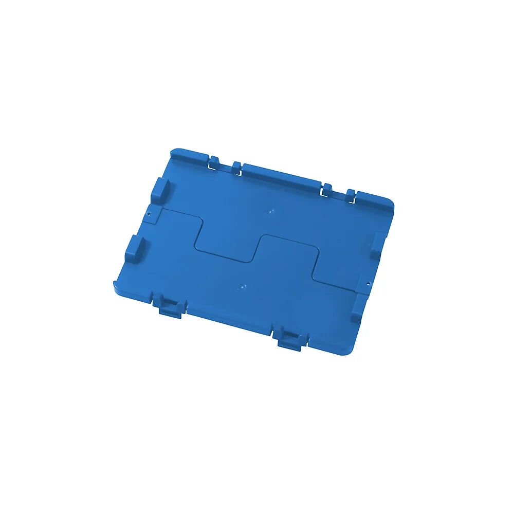 Klappdeckel, inklusive Scharniere VE 4 Stück, LxB 400 x 300 mm blau