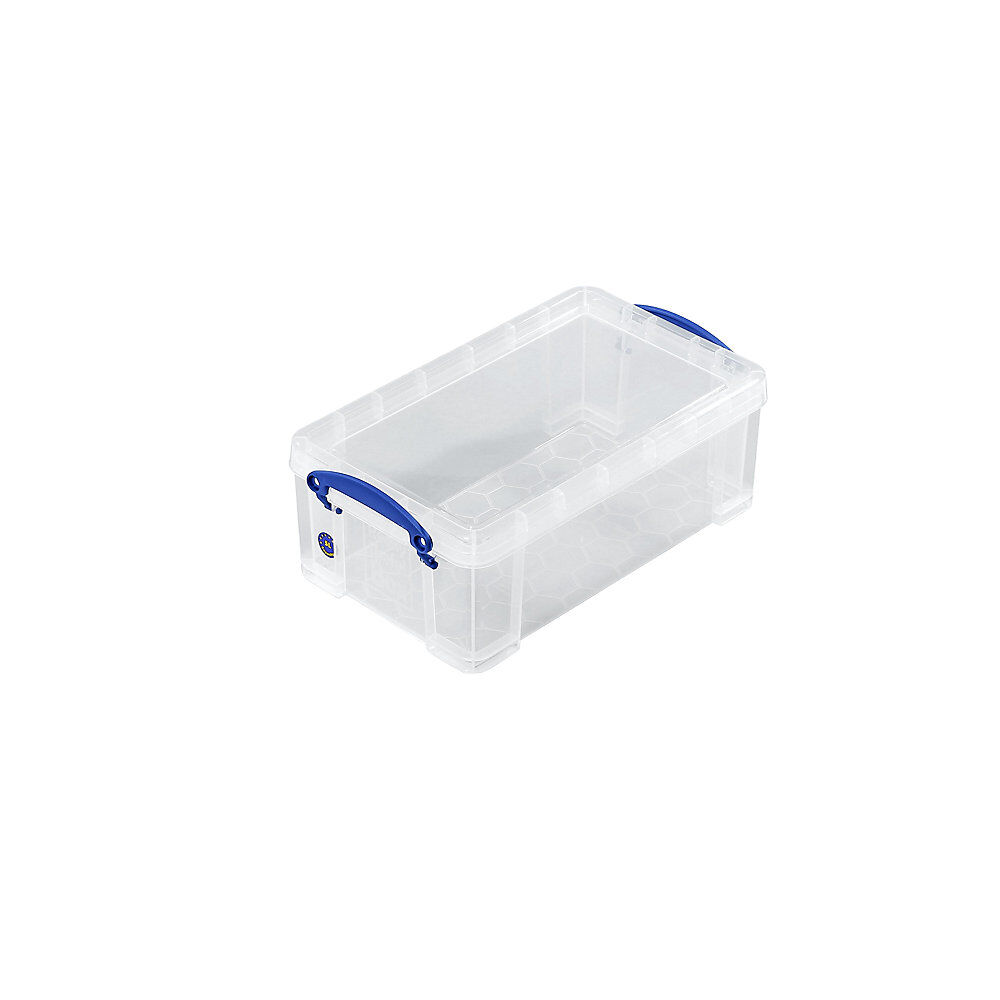 REALLY USEFUL Stapelbox mit Deckel Inhalt 5 l, LxBxH 340 x 200 x 125 mm, VE 4 Stk
