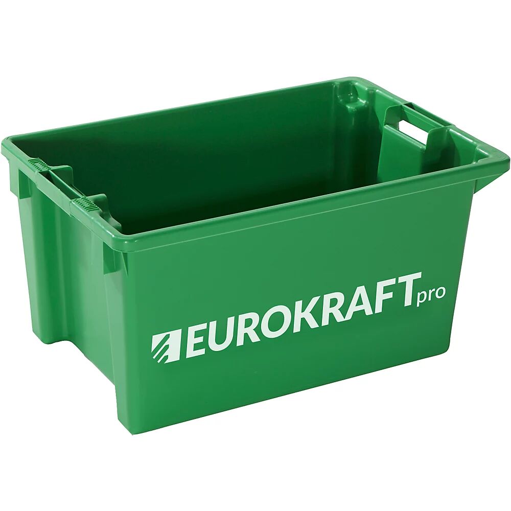 EUROKRAFTpro Drehstapelbehälter Volumen 50 l, VE 3 Stk grün