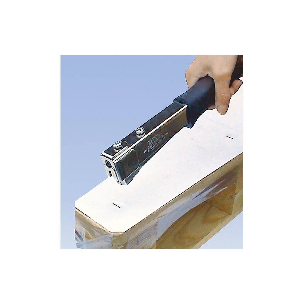 EUROKRAFTbasic Hefthammer für offene Heftung mechanisch für Klammern 6 - 10 mm