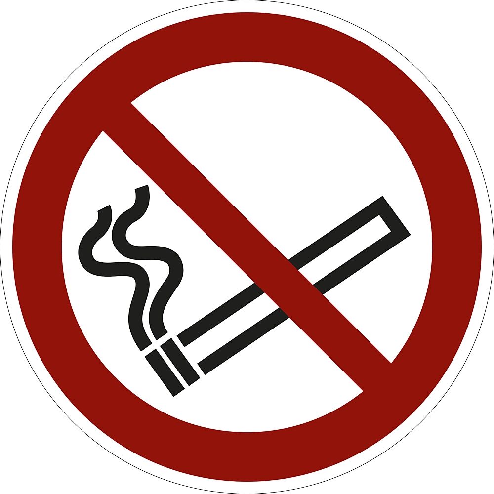 Verbotszeichen Rauchen verboten, VE 10 Stk Aluminium, Ø 100 mm