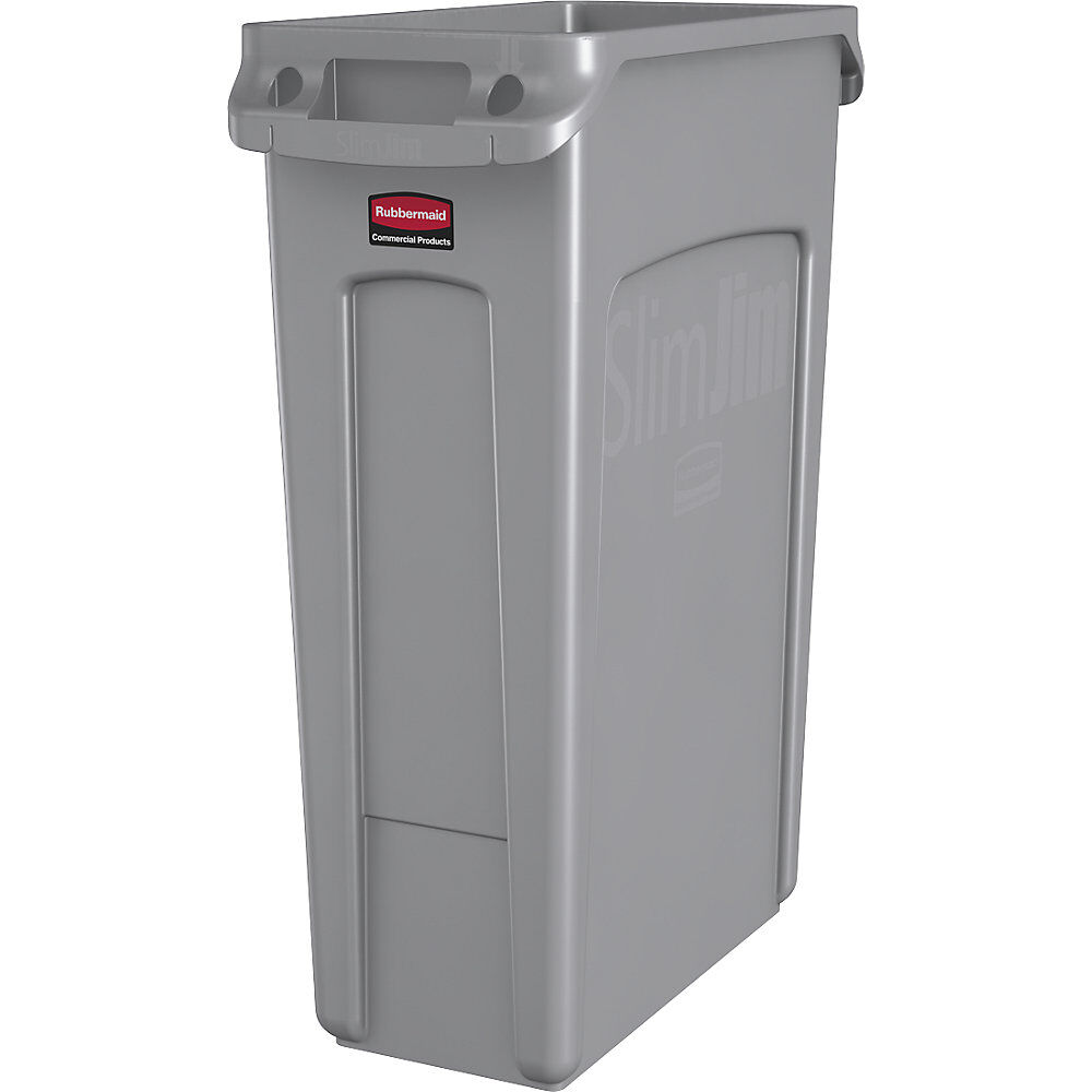 Rubbermaid Wertstoffsammler SLIM JIM® Volumen 87 l, BxHxT 279 x 762 x 558 mm grau, ab 10 Stk