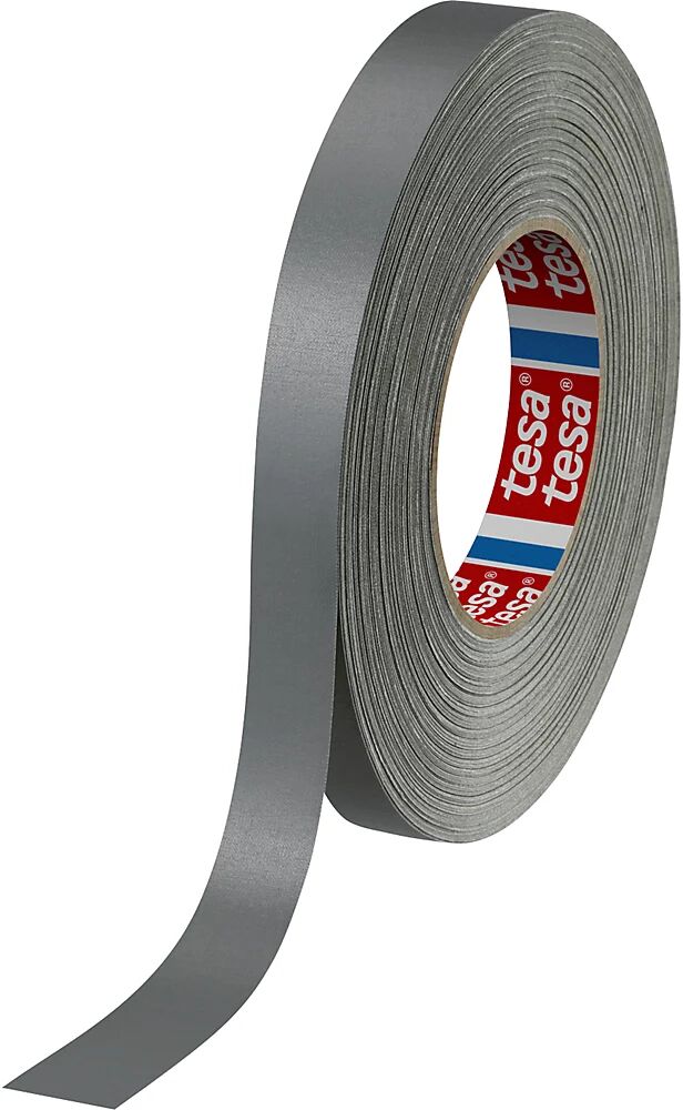 tesa Gewebeband tesaband® 4651 Premium VE 48 Rollen, silber, Bandbreite 19 mm