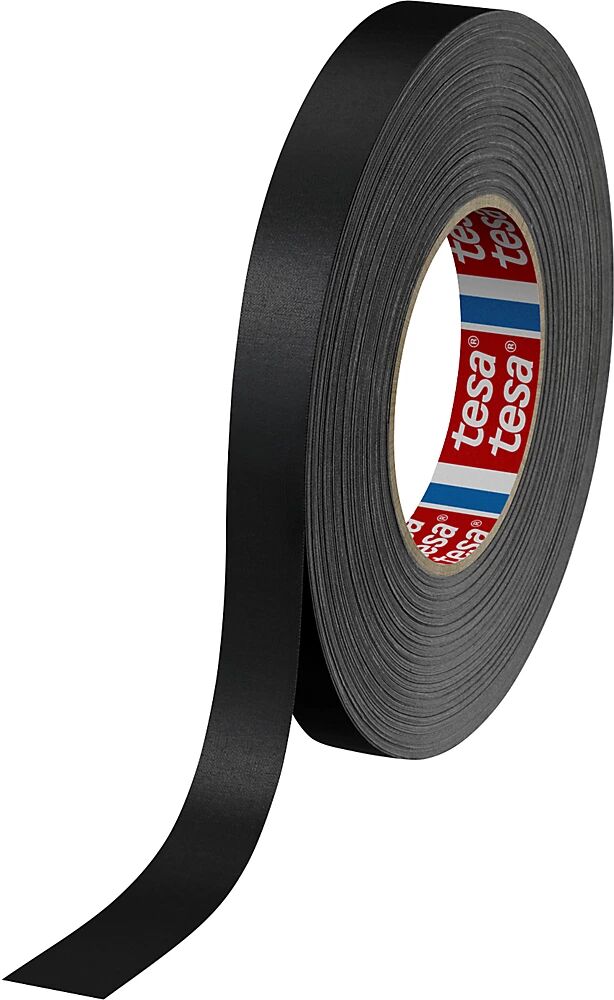 tesa Gewebeband tesaband® 4651 Premium VE 48 Rollen, schwarz, Bandbreite 19 mm