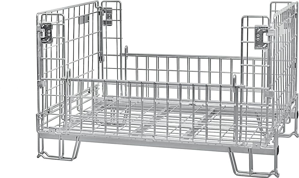 Gitter-Faltbox LxB 1200 x 800 mm, Nutzhöhe 975 mm Stapelhöhe 1125 mm