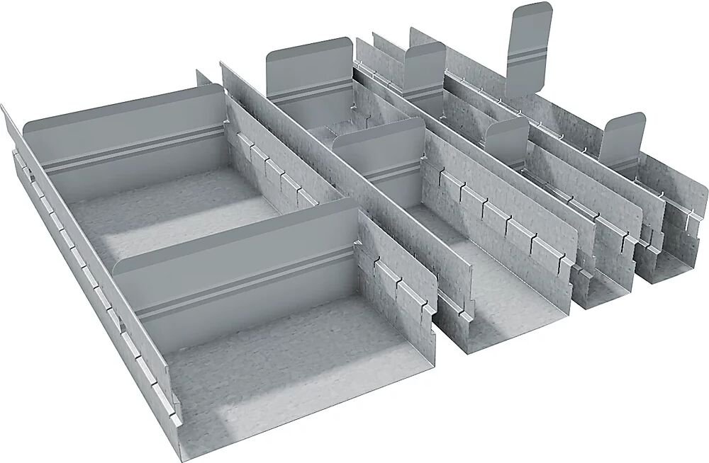 Schubladeneinteilungs-Set Höhe 100 mm 12-teilig