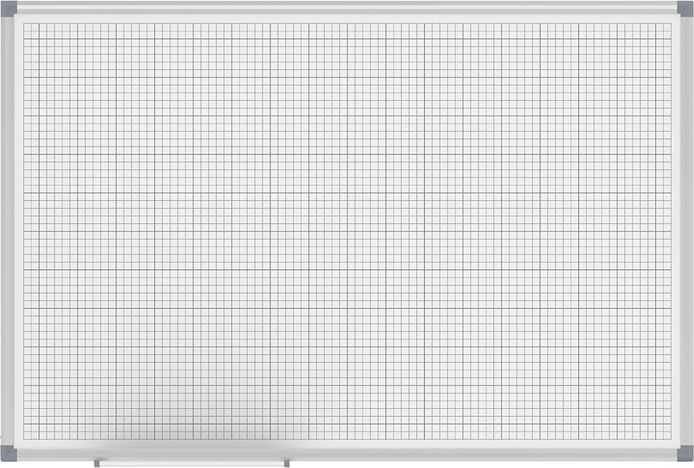 MAUL Rastertafel MAULstandard, weiß Raster 10 x 10 / 50 x 50 mm BxH 900 x 600 mm