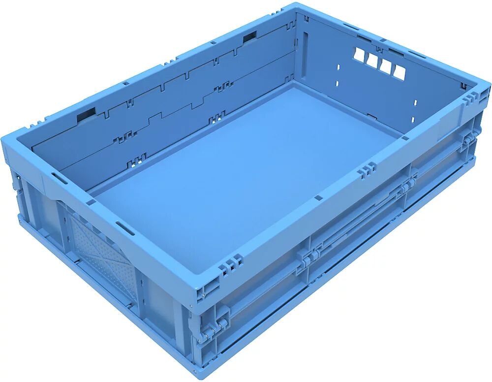 Faltbox aus Polypropylen Inhalt 33 l, ohne Deckel blau