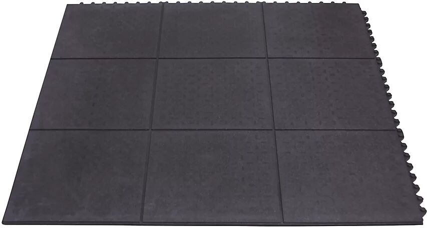 Schweißarbeitsplatzmatte Yoga-Solid Spark HxBxT 17 x 900 x 900 mm schwarz, geschlossene Oberfläche