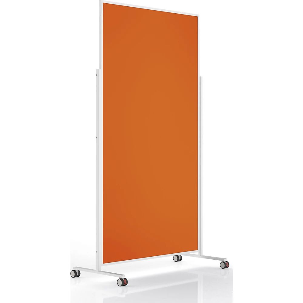 magnetoplan Design-Moderationstafel VarioPin Tafelformat 1800 x 1000 mm, Filz orange