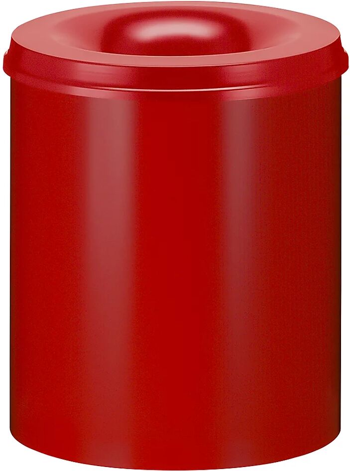 Papierkorb, selbstlöschend Volumen 80 l, HxØ 540 x 465 mm Korpus rot / Löschkopf rot