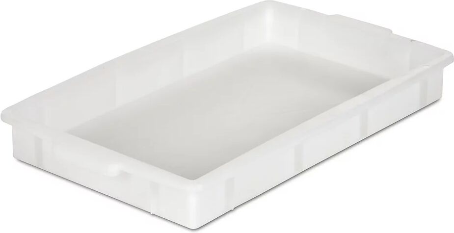 Kunststoff-Stapelbehälter Inhalt 9 l, Außenmaße LxBxH 560 x 355 x 64 mm natur