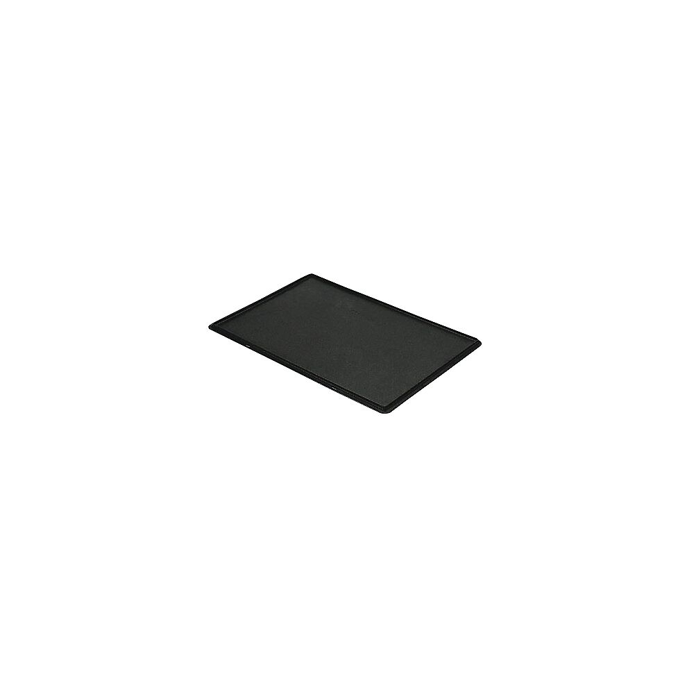 Auflagedeckel für Stapelbehälter VE 4 Stück, LxB 600 x 400 mm schwarz