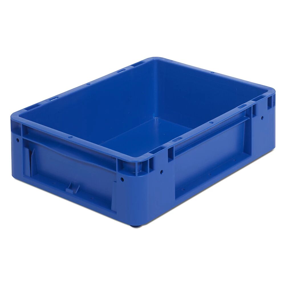 Industriebehälter Inhalt 10 l, LxBxH 400 x 300 x 120 mm, VE 5 Stk blau