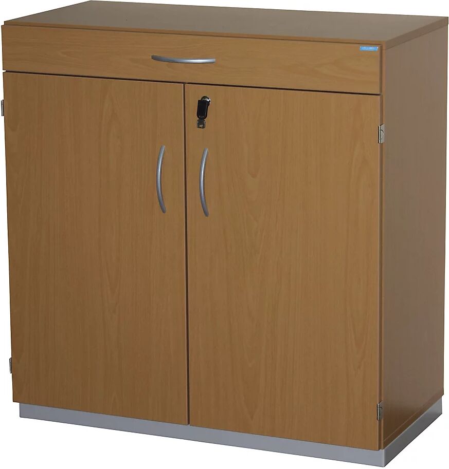 EUROKRAFTpro Geräteschrank mit Sortiertisch HxBxT 942 x 913 x 440 mm, abschließbar Buche-Dekor