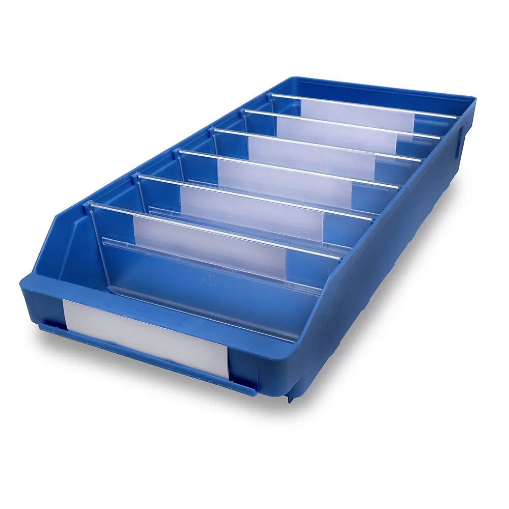 STEMO Regalkasten aus hochschlagfestem Polypropylen blau LxBxH 500 x 240 x 95 mm, VE 15 Stk