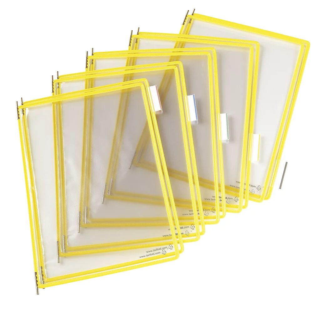 Tarifold Klarsichttafel VE 10 Stk, für DIN A4 gelb