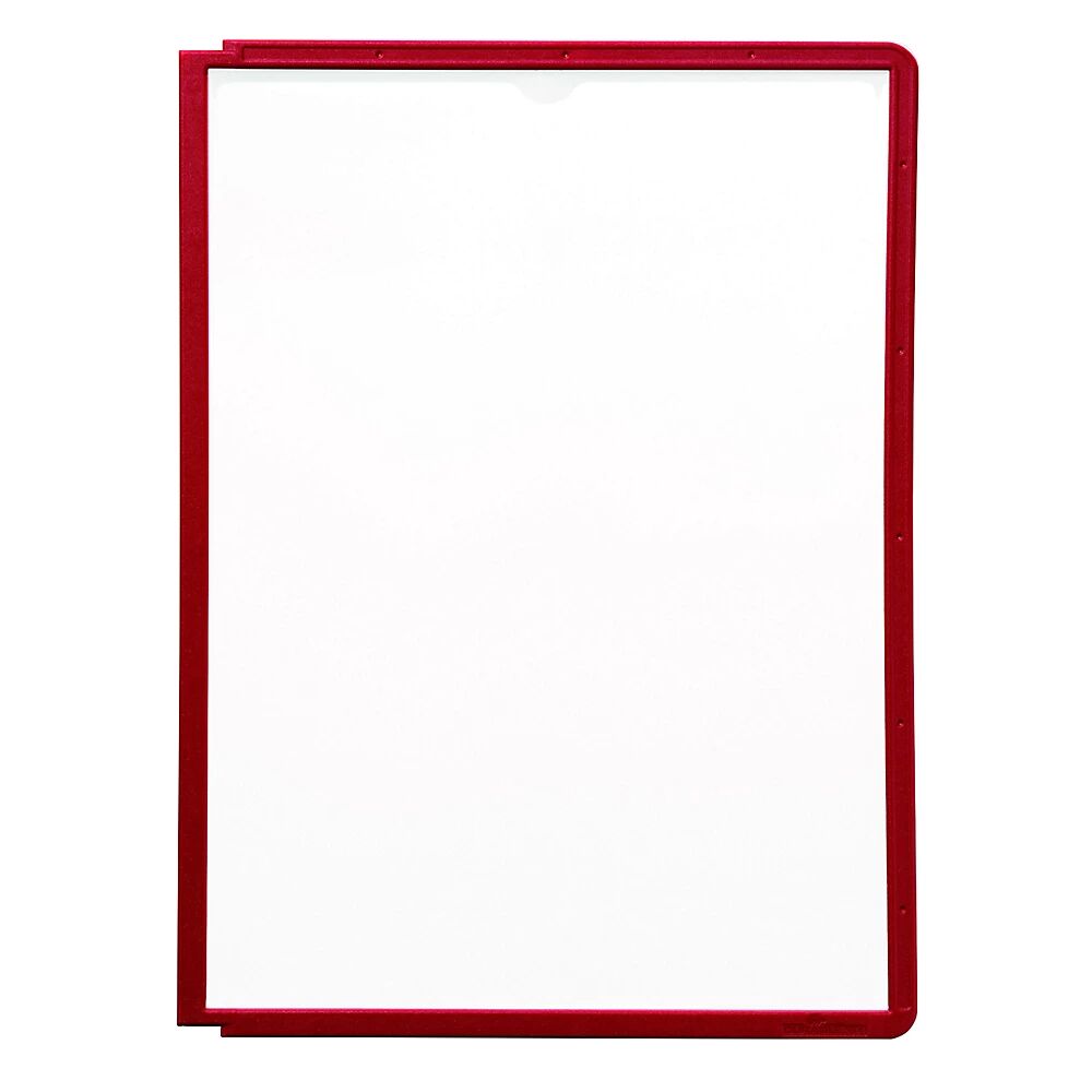 DURABLE Klarsichttafel mit Profilrahmen für DIN A4, VE 10 Stk rot