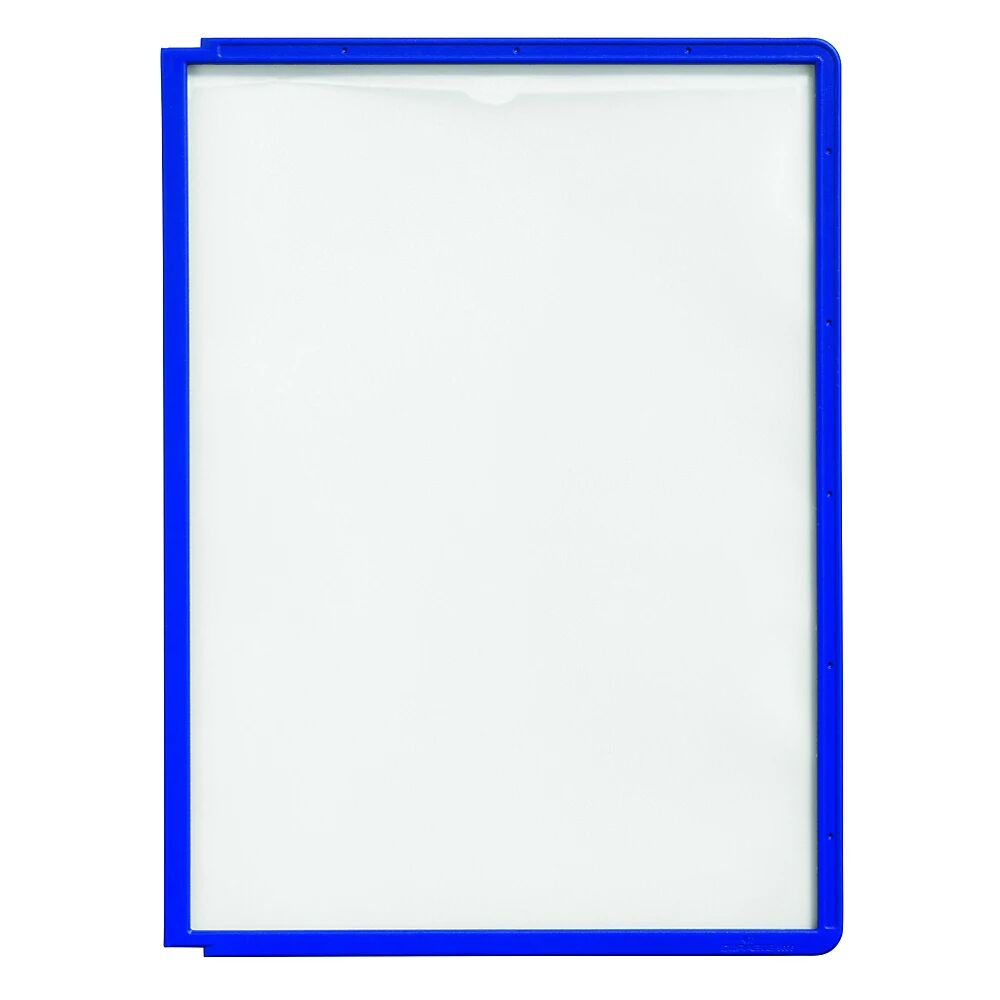 DURABLE Klarsichttafel mit Profilrahmen für DIN A4, VE 10 Stk blau