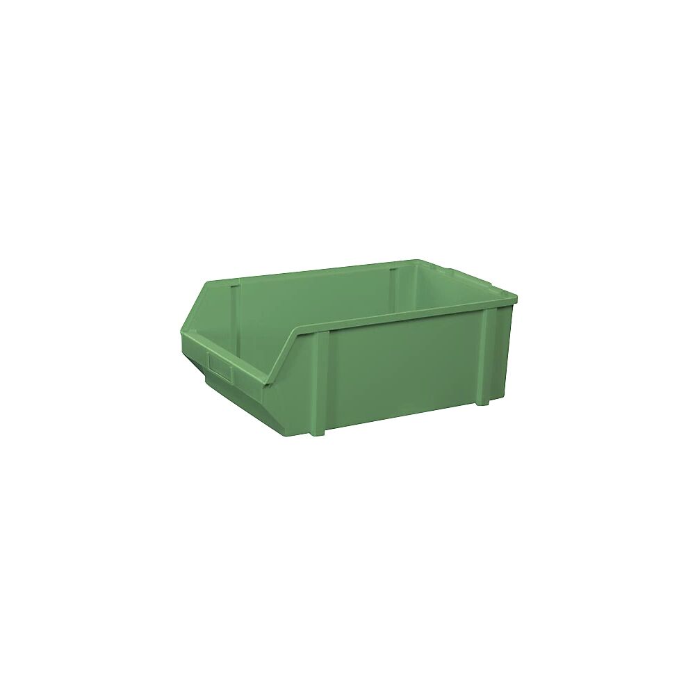 Sichtlagerkasten aus Polystyrol Außen- / Innenlänge 500 / 450 mm BxH 303 x 180 mm, VE 5 Stk, grün