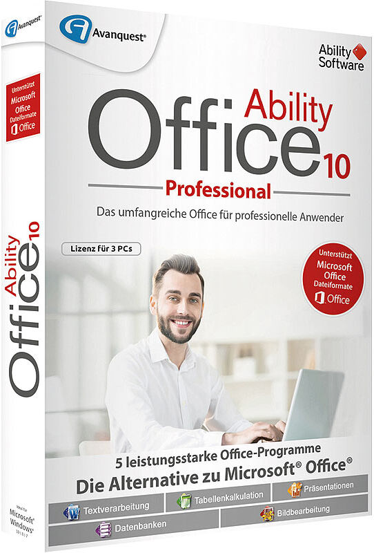 Avanquest Ability Office 10 Professional - Lizenz für 3 PCs