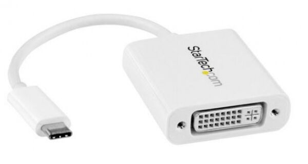 StarTech.com StarTech CDP2DVIW - USB-C auf DVI Adapter - Weiss
