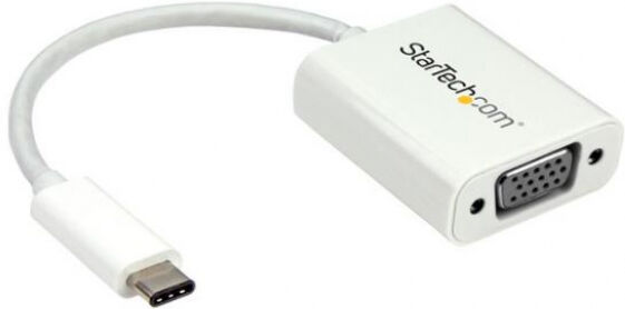 StarTech.com StarTech CDP2VGAW - USB-C auf VGA Adapter - Weiss