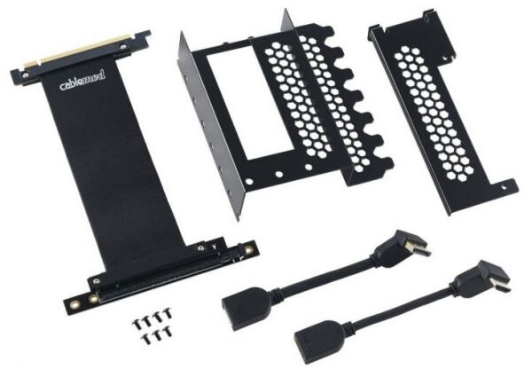 Cablemod CM-VPB-HDK-R - Vertical PCI-e Bracket, HDMI + DisplayPort